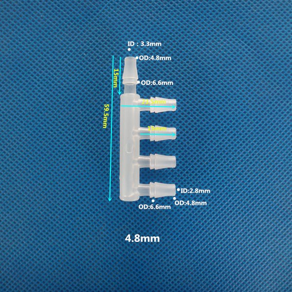 JR Aquarium Air Flow Outlet Air Pump Flow Lever Control Valve Manifold Splitter Switch Tap Oxygen Tube Distributor