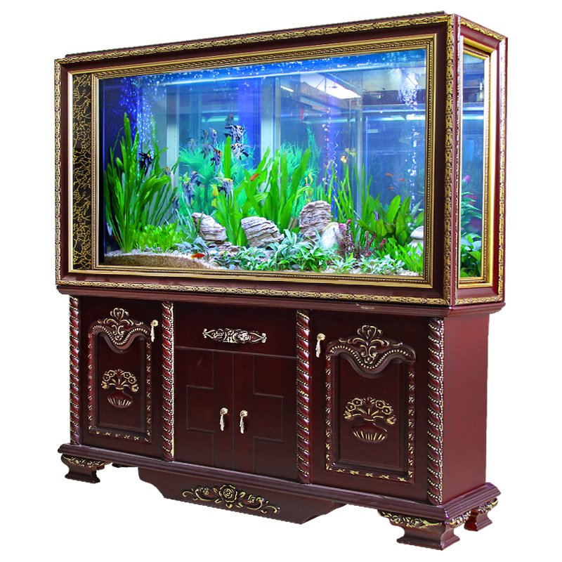 High Quality European Style Screen Cylinder Hydroponic Fish Tank For House