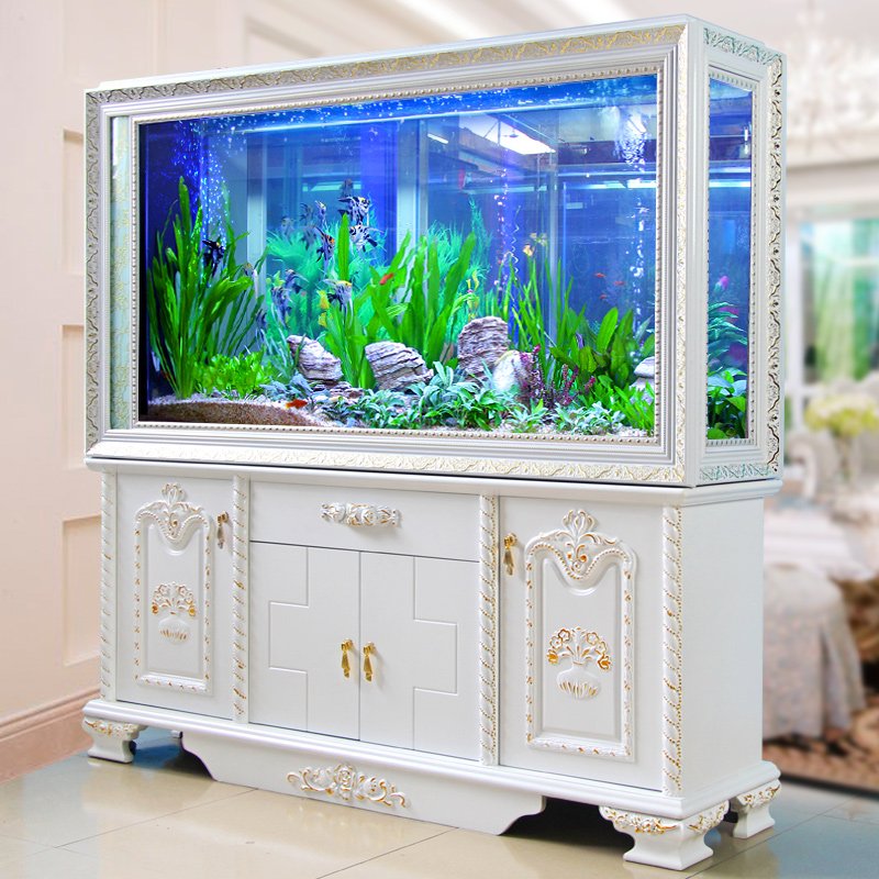 High Quality European Style Screen Cylinder Hydroponic Fish Tank For House