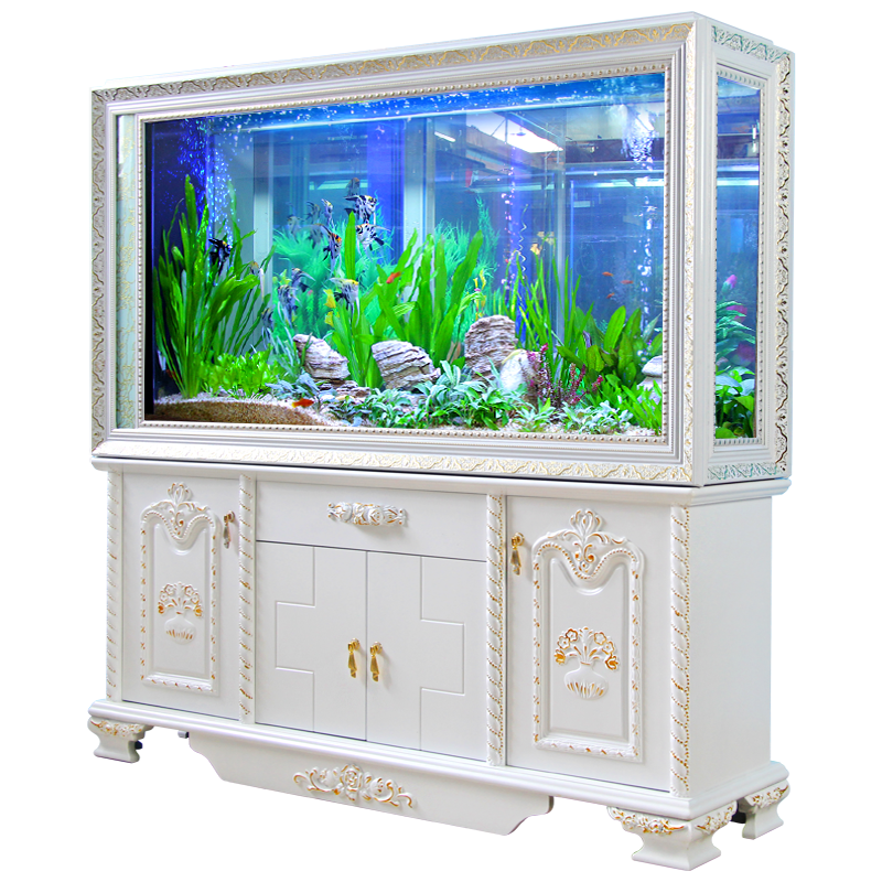 High Quality European Style Screen Cylinder Hydroponic Fish Tank For House