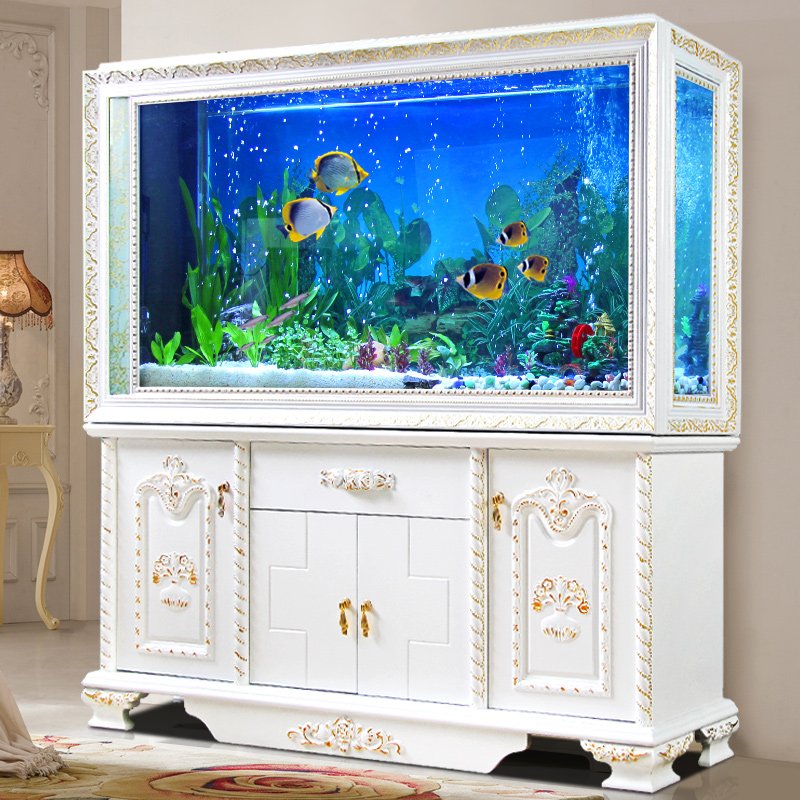 High Quality European Style Screen Cylinder Hydroponic Fish Tank For House