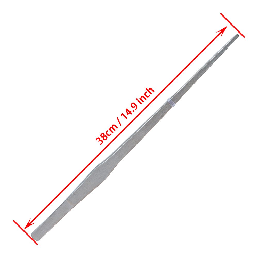 38cm 15 inch Aquarium Tweezers Reptile Stainless Steel Straight and Curved Long Tweezer For Aquarium