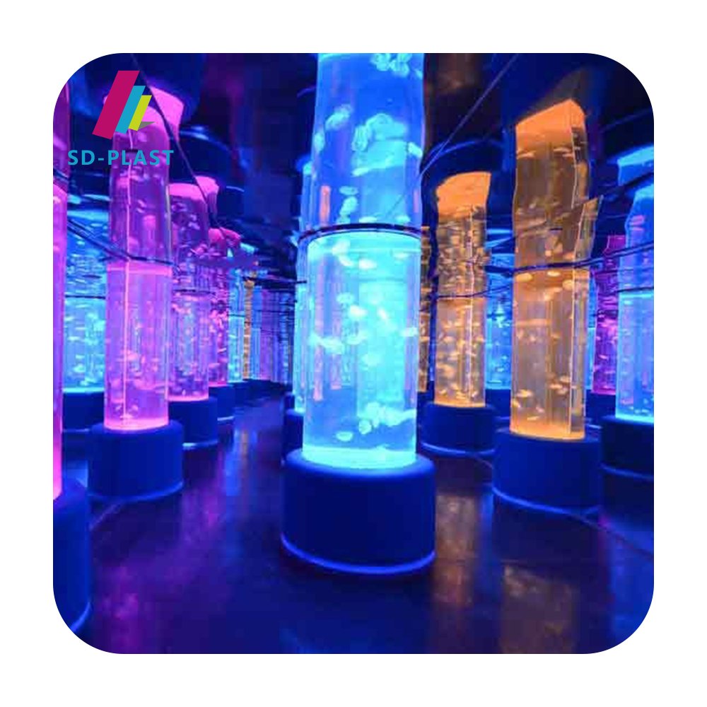 Factory sale custom clear square acrylic glass aquarium fish tanks for decoration