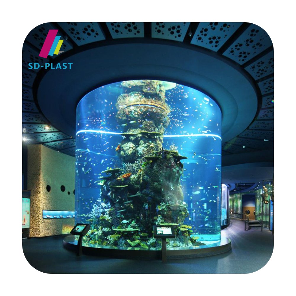Factory sale custom clear square acrylic glass aquarium fish tanks for decoration