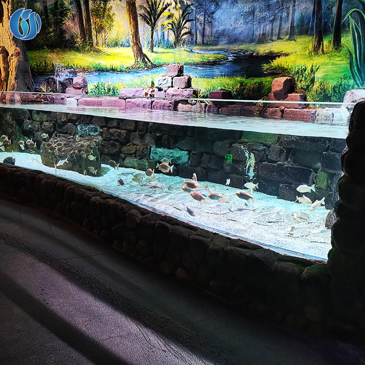 Lesheng Modern Design Artificial Fish Tank Aquarium, China Suppliers Large Aquarium Tank