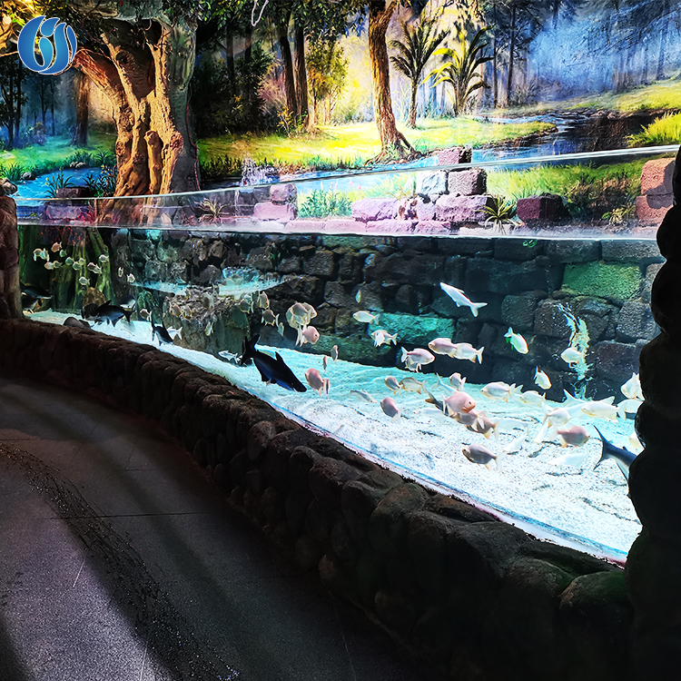Lesheng Modern Design Artificial Fish Tank Aquarium, China Suppliers Large Aquarium Tank