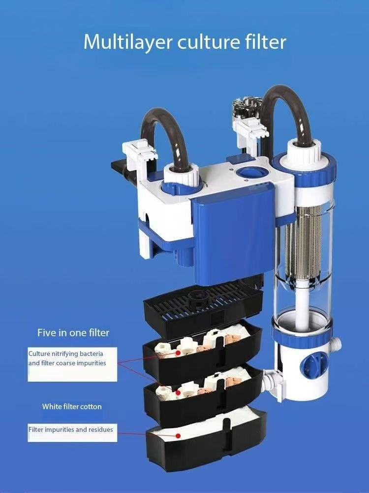 Aquarium fish tank SUNSUN YBF-500 external wall-mounted filter canister filter