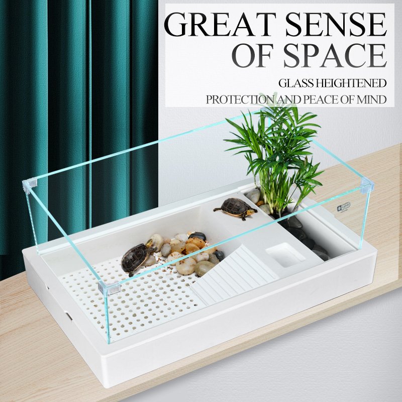 Yee wholesale high quality pet terrarium pets turtle reptile glass fish tank for living reptile