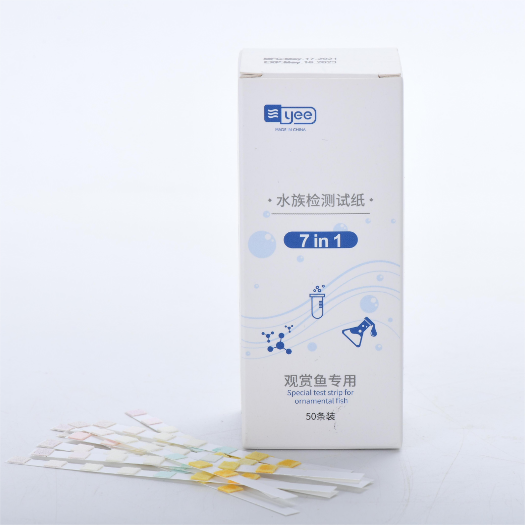 YEE Accurate 7 in 1 Kit Aquarium Paper Test Strips Fish Pond Bath Tub Water Quality Testing
