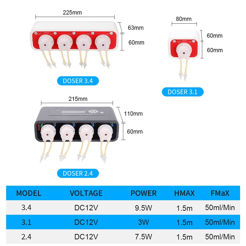 Jebao WiFi Control Auto Dosing Titration Pump Automatic Marine Reef Aquarium Doser For Fish Tank Aquariums Water Filter Pumps