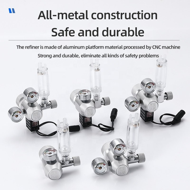 WYIN R104 DIY Aquarium co2 regulators ZRDR Double table Fish Tank Accessories Aquarium CO2 equipment co2 gas regulator