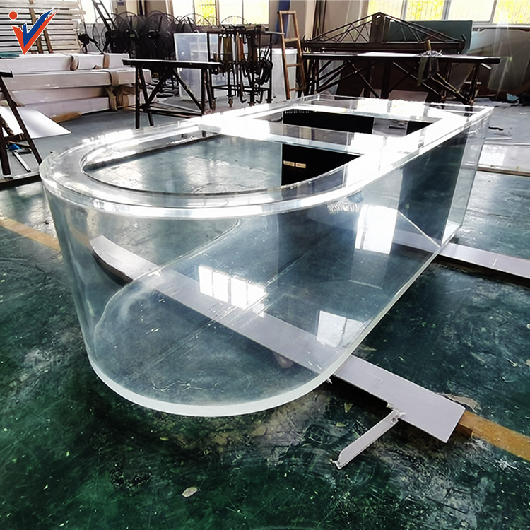 Hot Sale Leyu Factory Customized Shapes High Transparent Acrylic Fish Tank