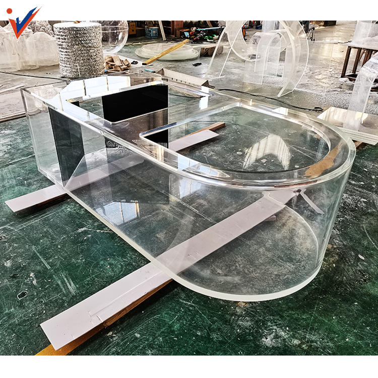 Hot Sale Leyu Factory Customized Shapes High Transparent Acrylic Fish Tank