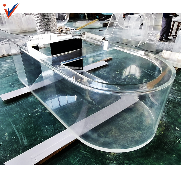 Hot Sale Leyu Factory Customized Shapes High Transparent Acrylic Fish Tank