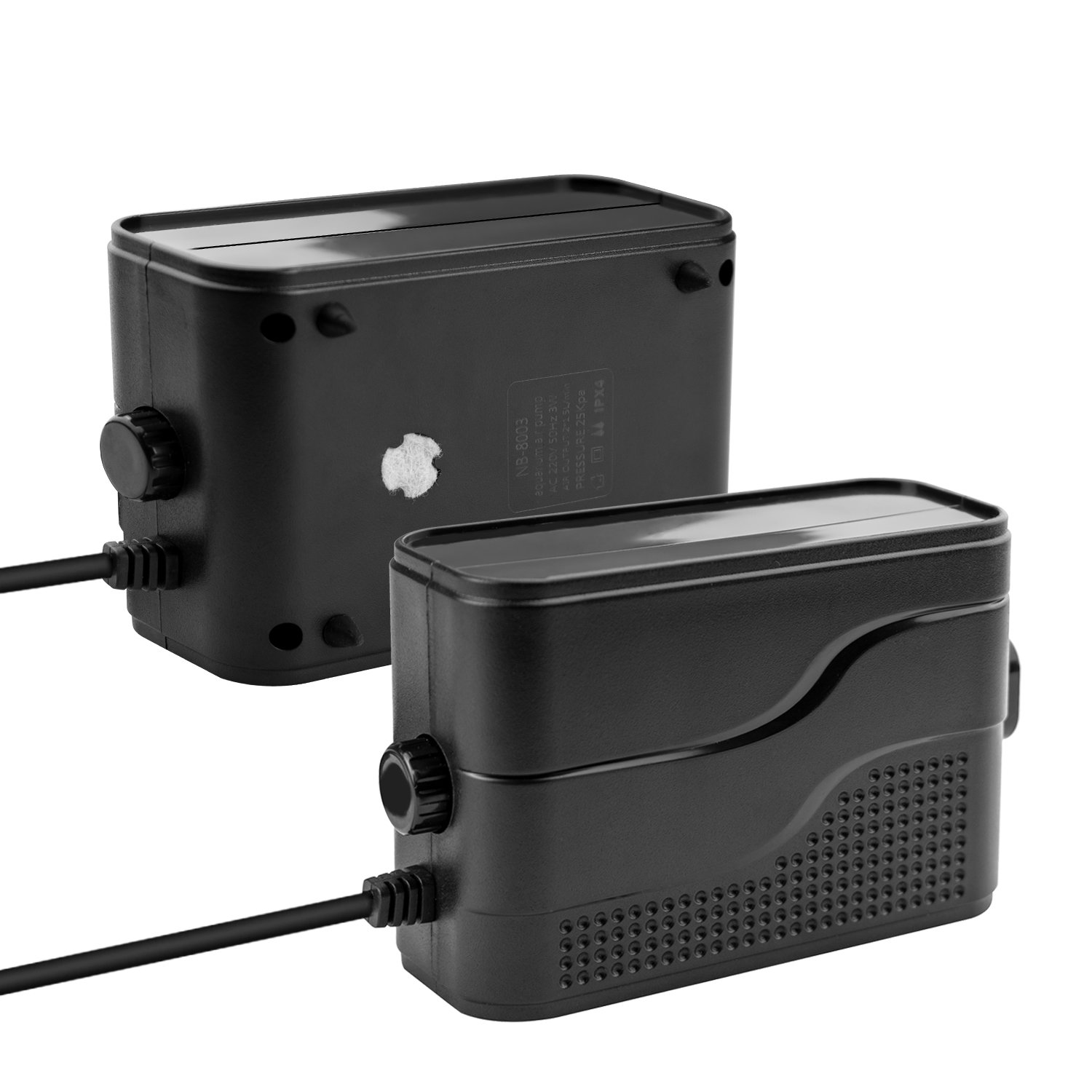 EU AC220V 20KPA 3W Adjustable Fish Tank Aerator Quiet Oxygen Pump Dual Outlet Aquarium Air Pump for 20 to 100 Gallon
