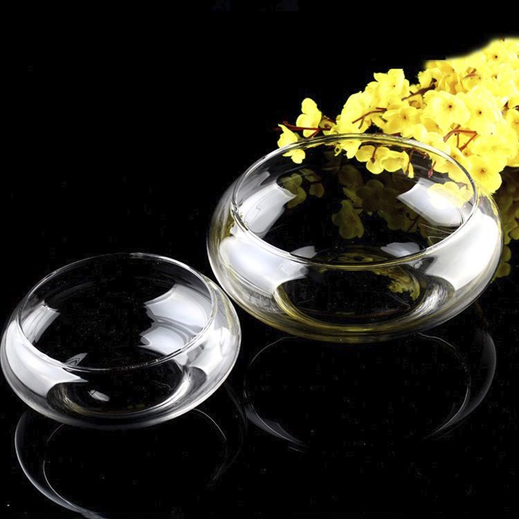 Factory Small Glass Pet fish Bowl Tortoise Aquarium Tank