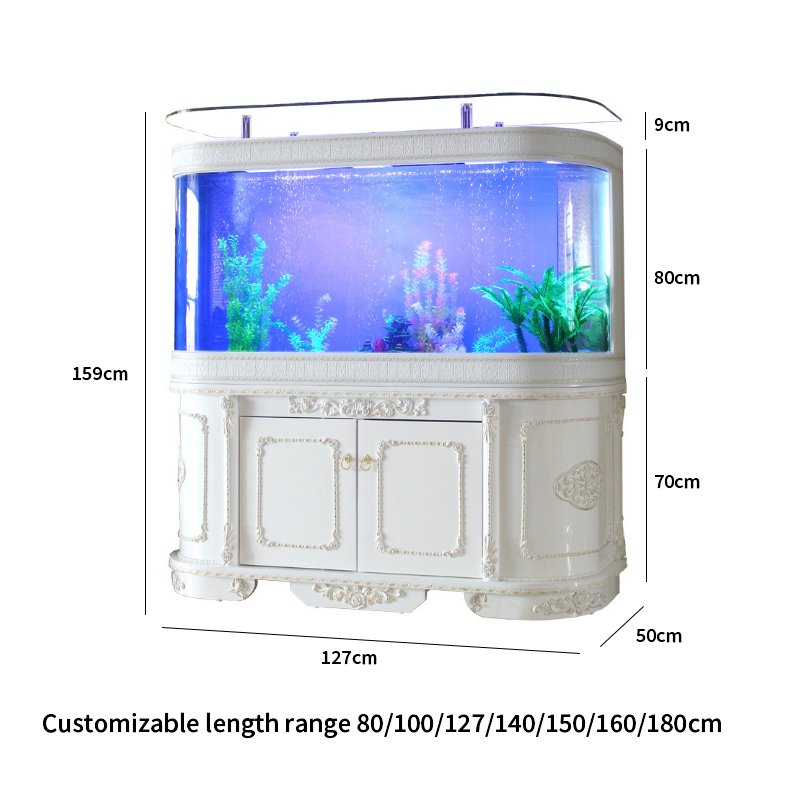 High Quality Aquarium Super White Glass Aquarium Arowana Cabinet Wholesale Fish Tank