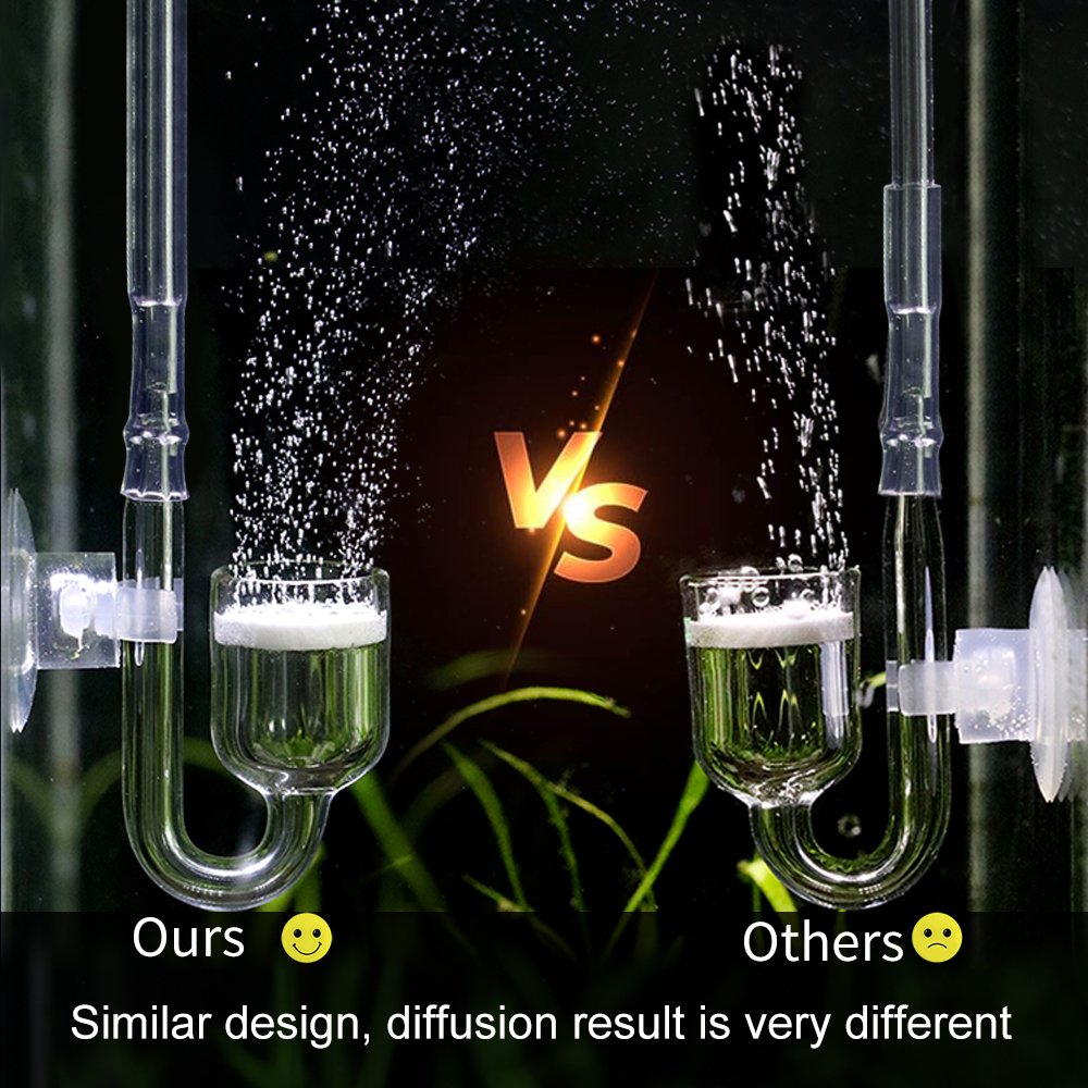 Glass CO2 Diffuser for aquarium fish tank