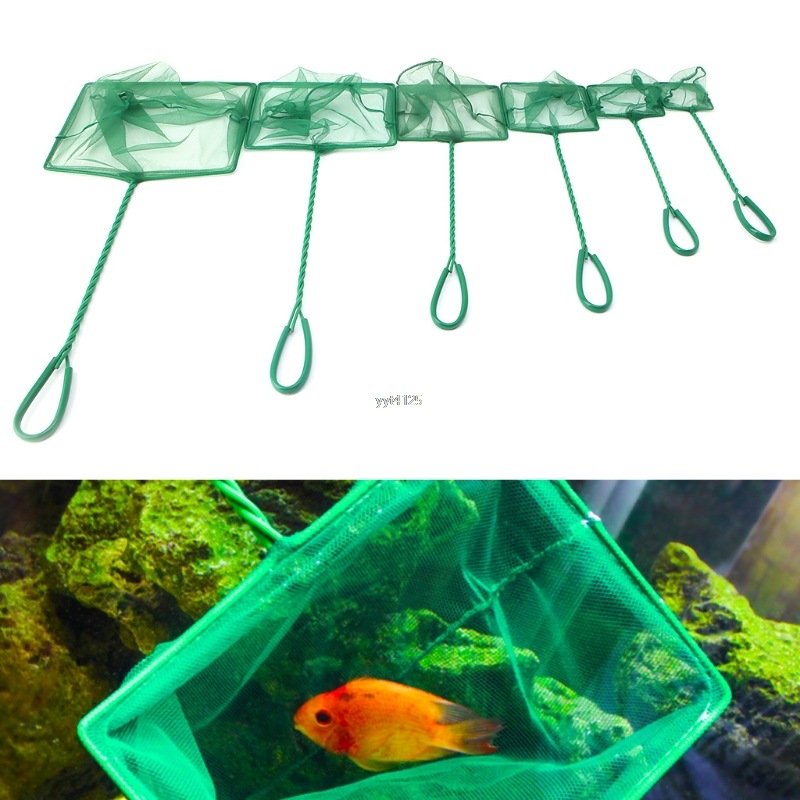 Green Fishing Nets High Quality Wholesale Net Fishing 12 Inches Aquarium Fish Net