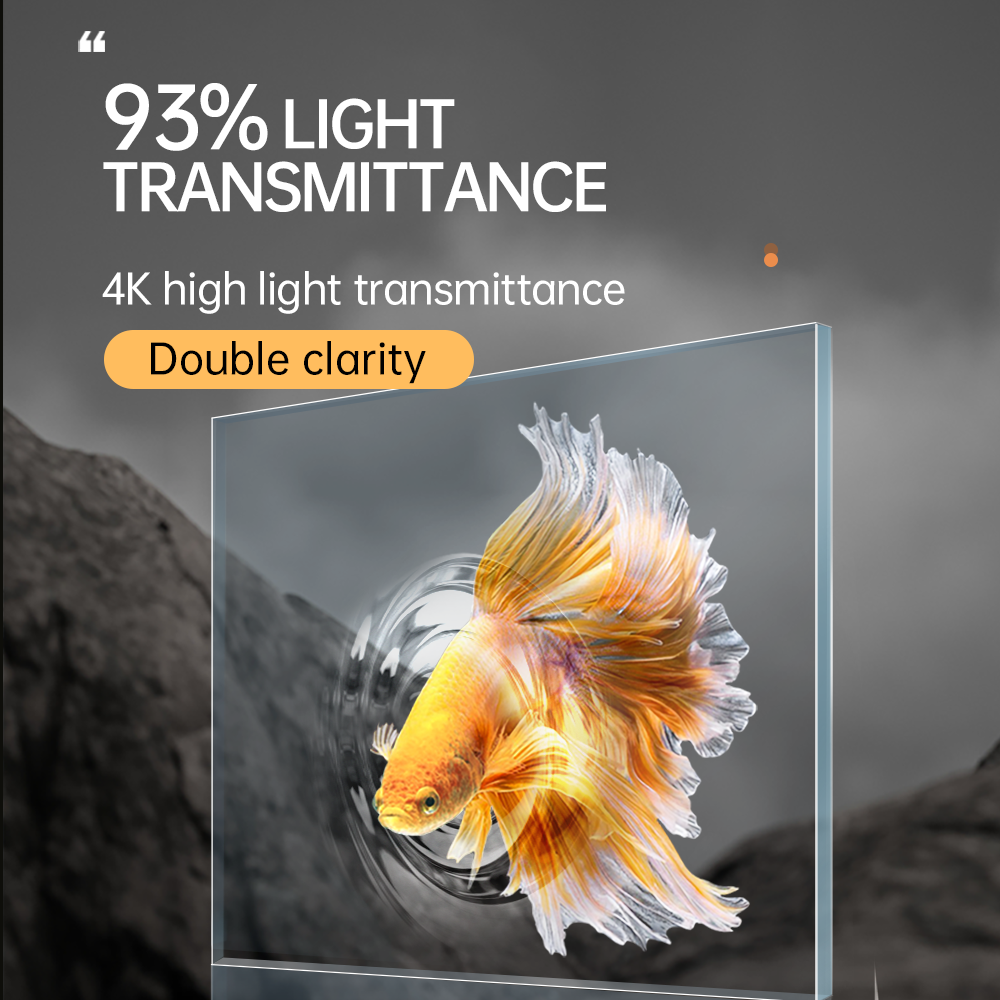 YEE Factory Wholesale Ultra White Clear Glass Black Glue Fish Tank Desktop Goldfish Ecological Aquarium
