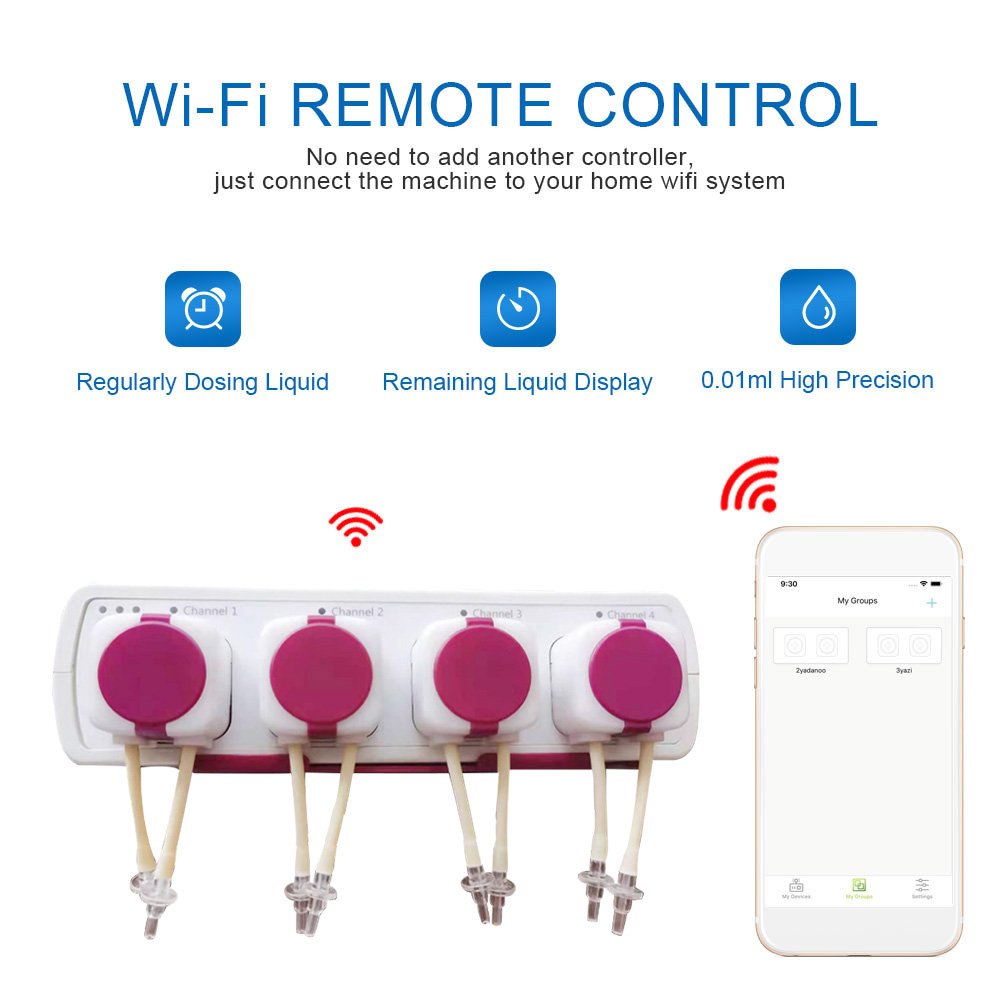 Jebao High Precision Auto Dosing Pump WiFi APP Control Titration Pumps MD4.4 Automatic Marine Reef Doser For Fish Tank Aquarium