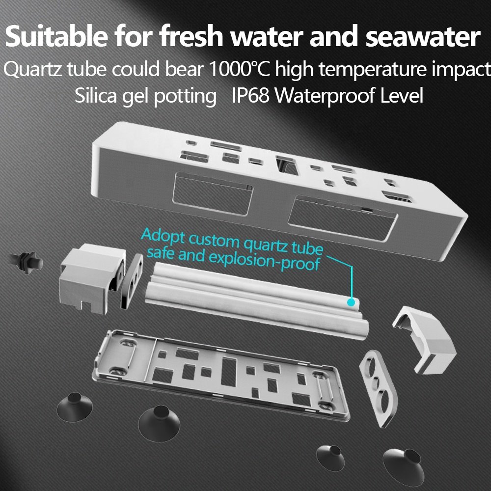 2108-ZK 50W 100W 150W 300W 500W 800W 1000W digital submersible water fish tank heating rod quartz glass aquarium heater