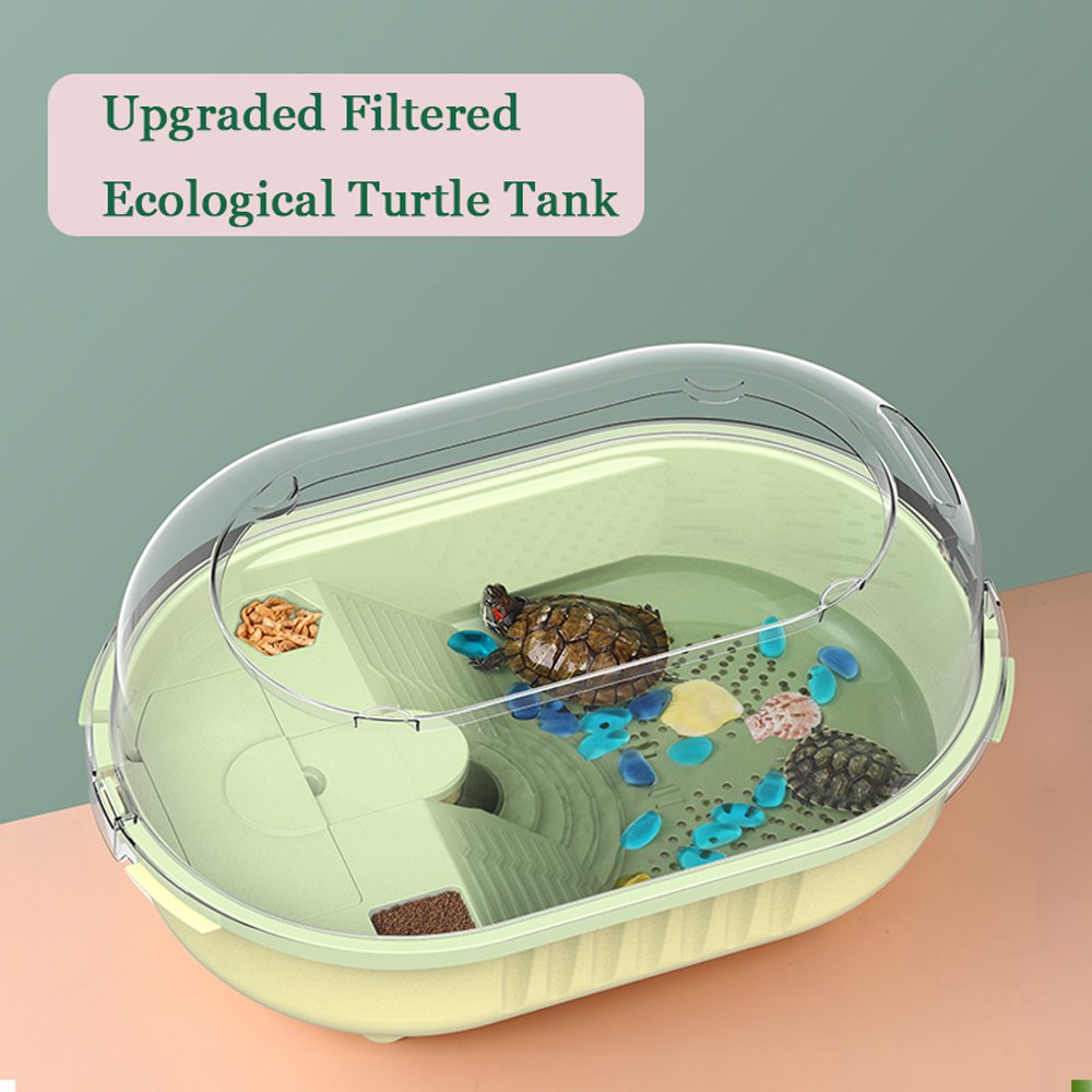 Sunsun Wholesale High Quality Ecological Turtle Tank Aquarium for Reptile Glass Aquatic Turtle Pool Tank