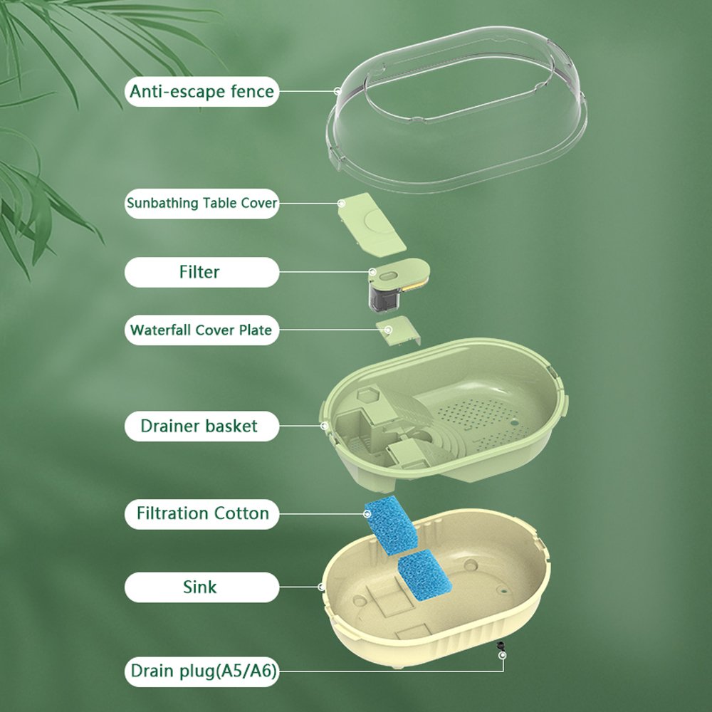 Sunsun Wholesale High Quality Ecological Turtle Tank Aquarium for Reptile Glass Aquatic Turtle Pool Tank