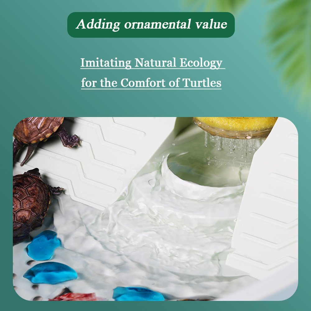 Sunsun Wholesale High Quality Ecological Turtle Tank Aquarium for Reptile Glass Aquatic Turtle Pool Tank