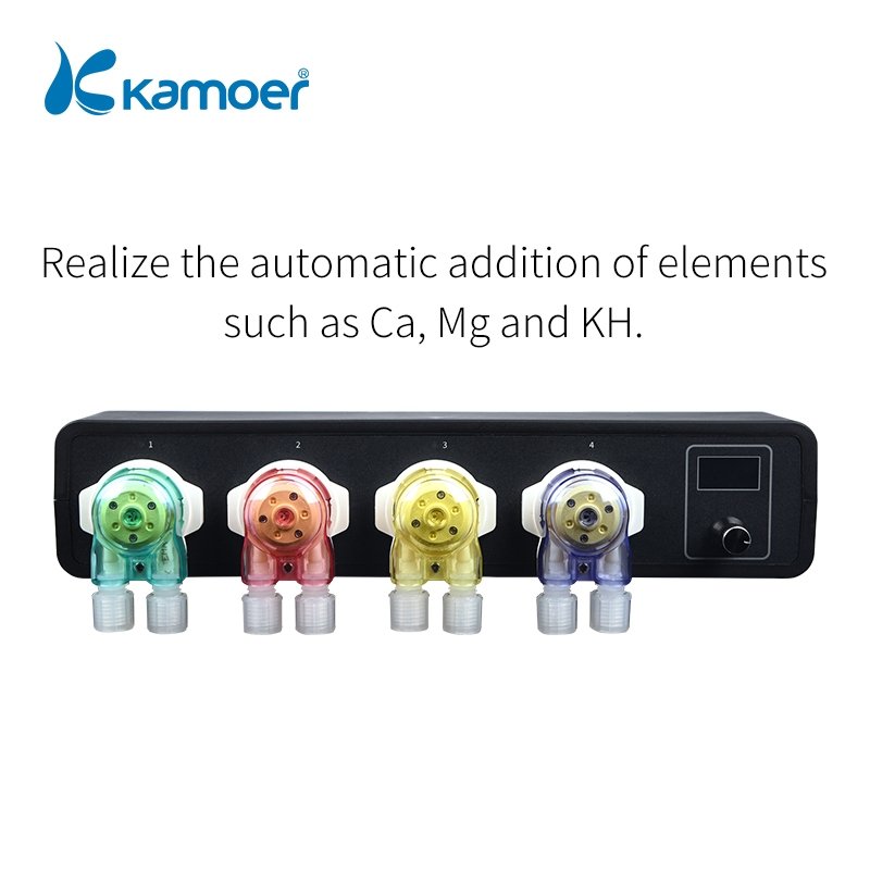 Kamoer X4 PRO WIFI 4 channels head auto timer water chemical liquid doser aquarium peristaltic dosing pump