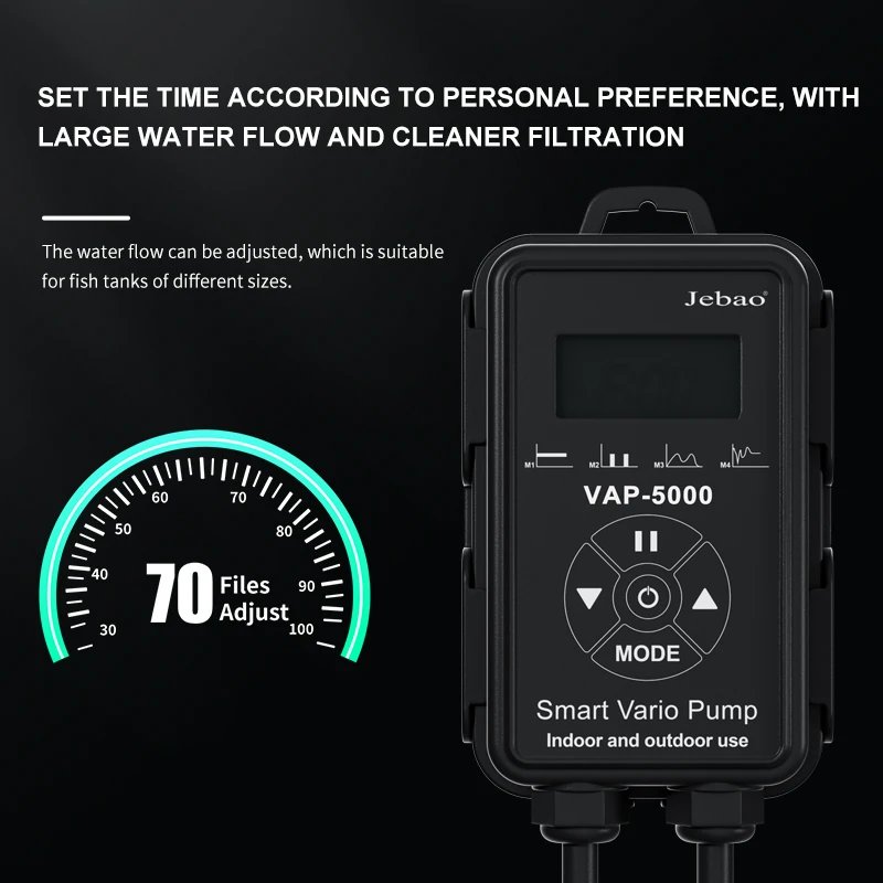 Jebao 2024 VAP Aquarium Water Pump Submersible 220V Ultra-Quiet Fish Tank Accessories Filter Fountain with LCD Display