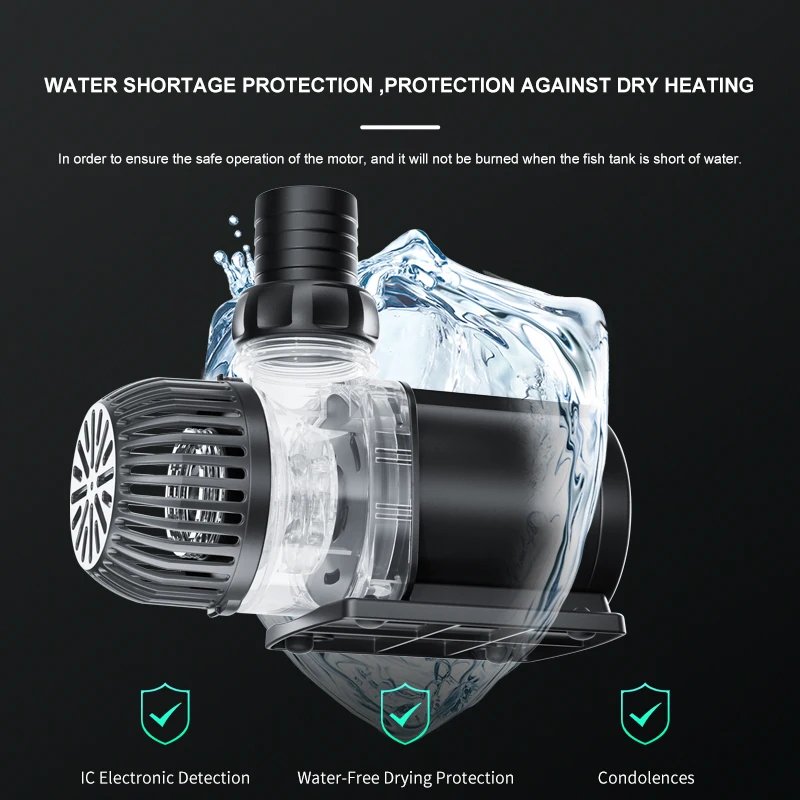 Jebao 2024 VAP Aquarium Water Pump Submersible 220V Ultra-Quiet Fish Tank Accessories Filter Fountain with LCD Display