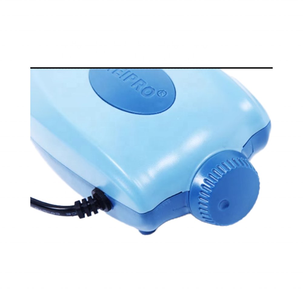 Factory Wholesale ABS Plastic Electrical Air Pump for Aquarium 110V/220V Voltage 3W/4W Power Adjustable Fish Tank Accessory