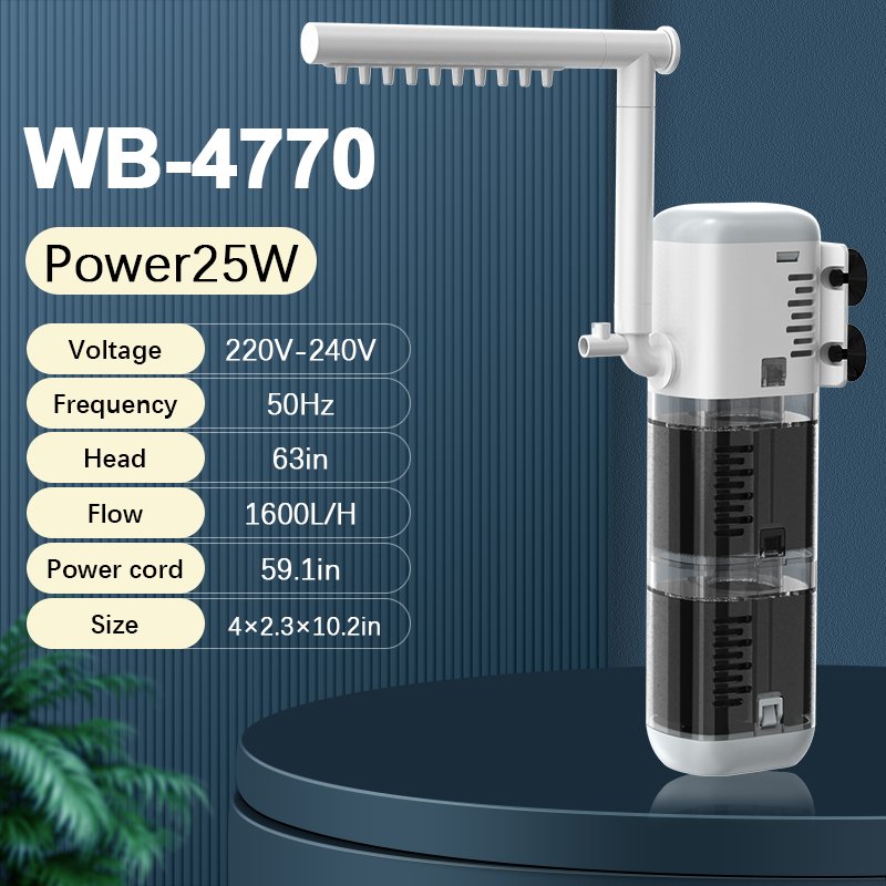 SONGYI Aquarium Submersible Water Pump Internal Filter power head with rain bar for small aquarium filtration