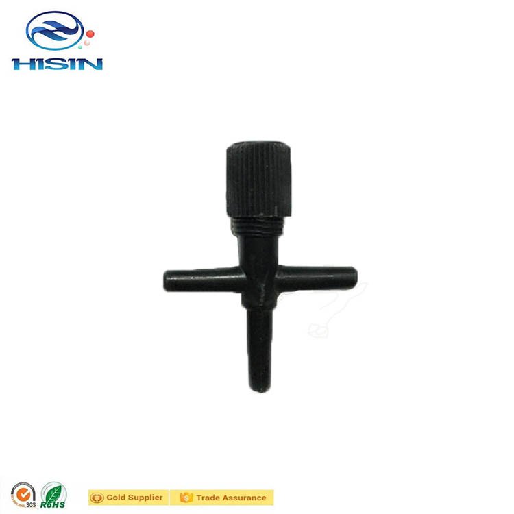HiSin TJX4-1 In bulk Aquarium Fish Tank 3 Way Air Pump Control Valves Black