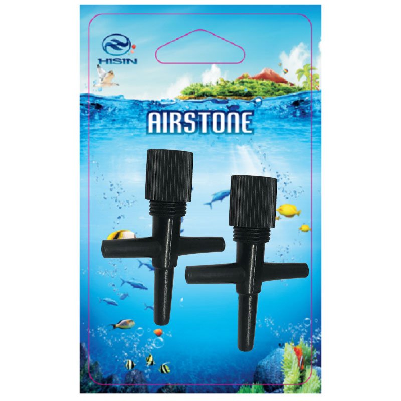 HiSin TJX4-1 In bulk Aquarium Fish Tank 3 Way Air Pump Control Valves Black