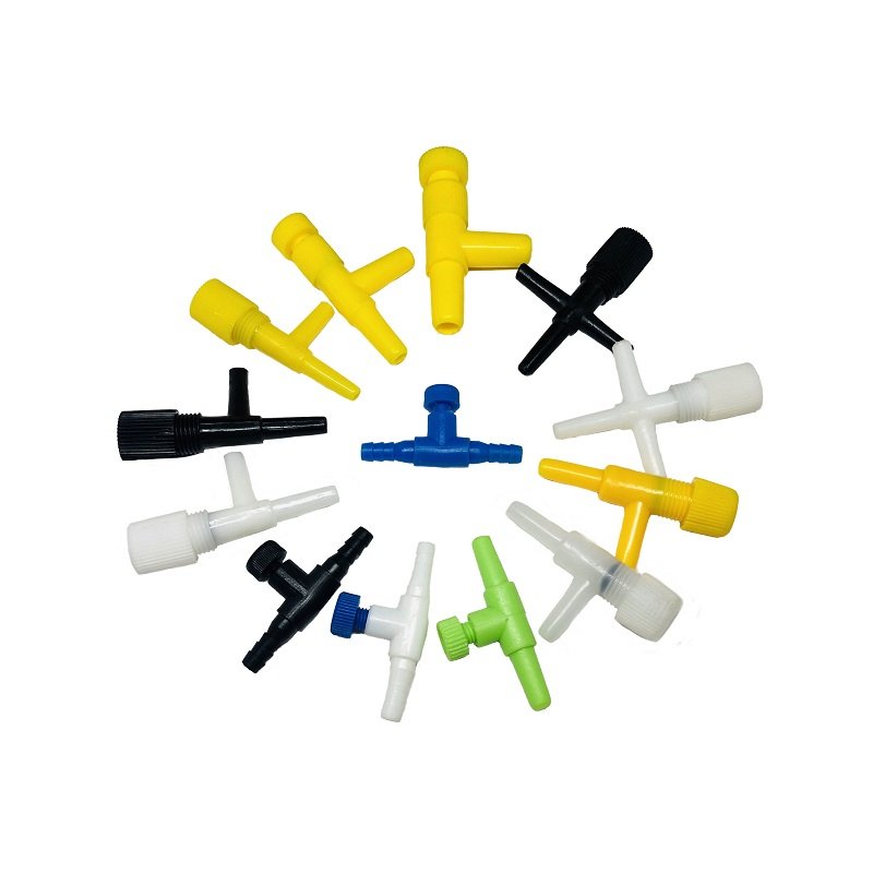HiSin TJX4-1 In bulk Aquarium Fish Tank 3 Way Air Pump Control Valves Black