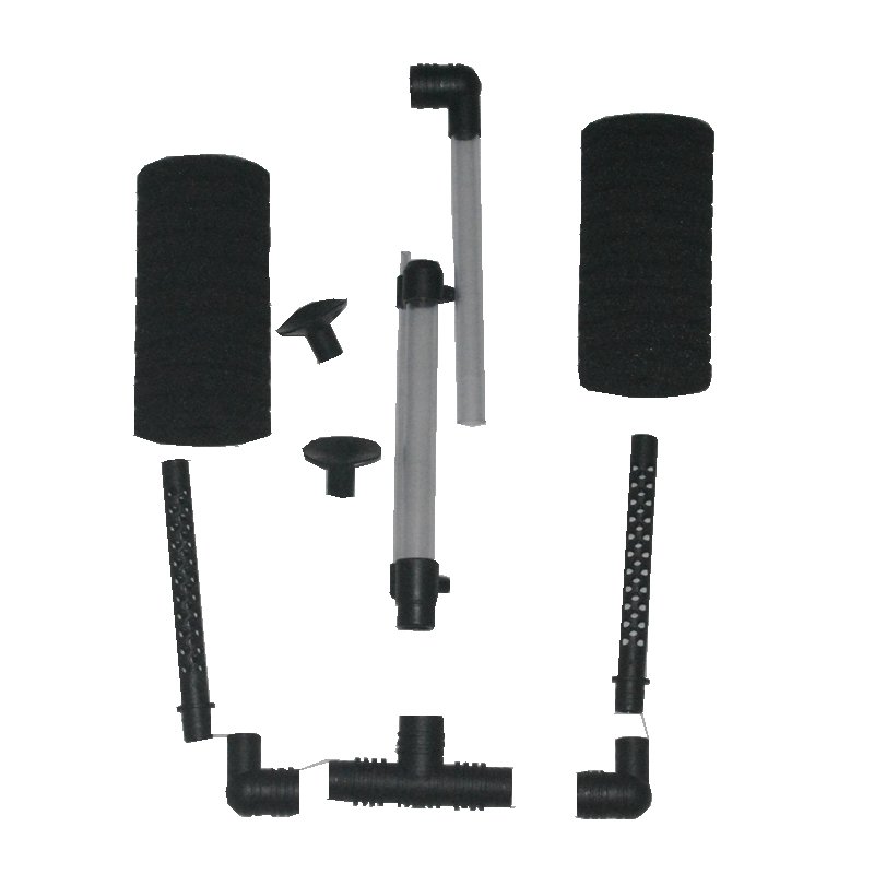 Black Aquarium Fish Tank Shrimp Pond Oxygen Pump Air Cotton Filters 360 Rotatable Wall-hanging Biochemical Sponge Filter