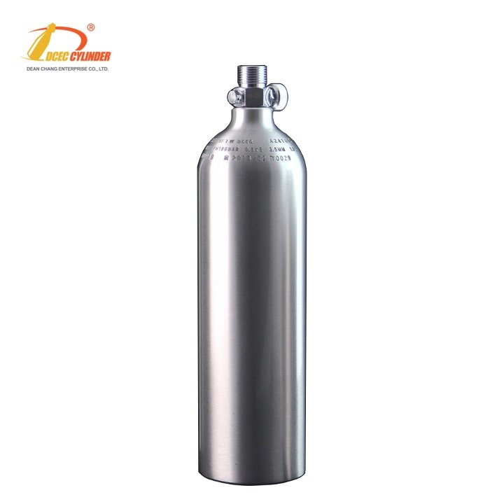 1L aluminum co2 aquarium tank with w21.8 on/off valve