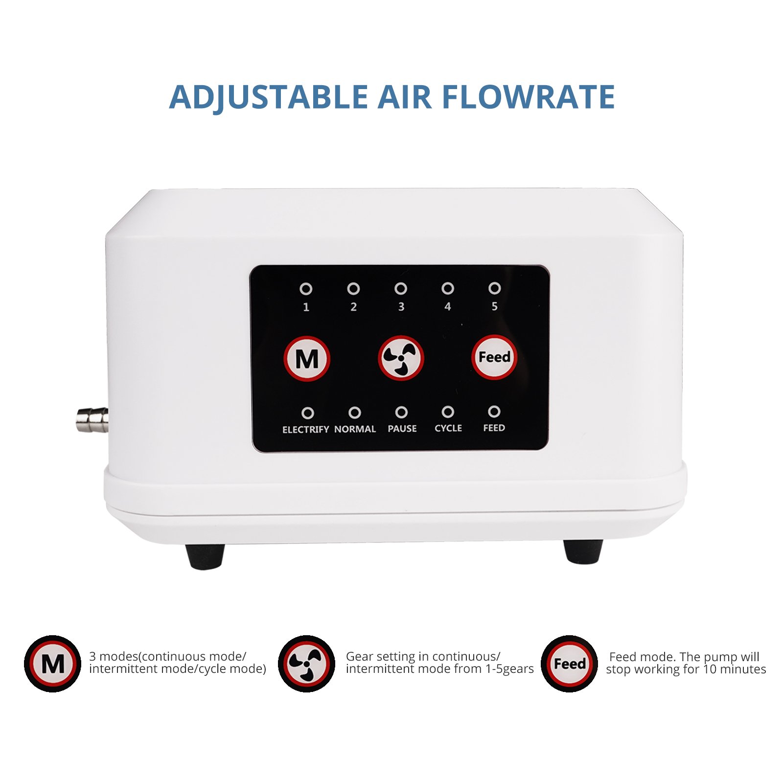 Quite Adjustable double air output Smart Aquarium Air Pump suitable for small and large aquariums