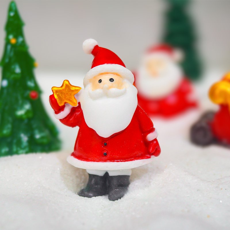 Price Advantage Various Models Customized Santa Claus Elk Christmas Decoration Resin Fish Tank Aquarium Ornaments