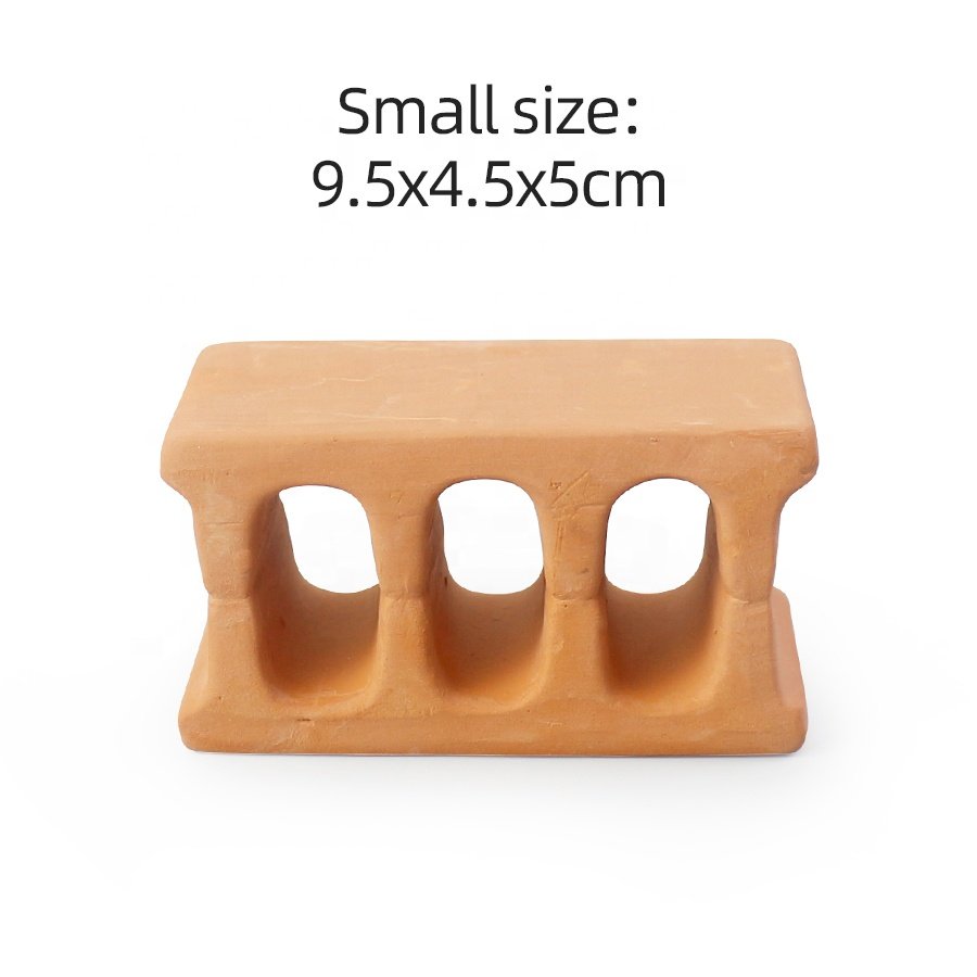 Wholesale Offer Terracotta Aquarium Ornaments Pyramid Cave Pleco Cave Shrimp Cave Hiding for Fish Tank Decor