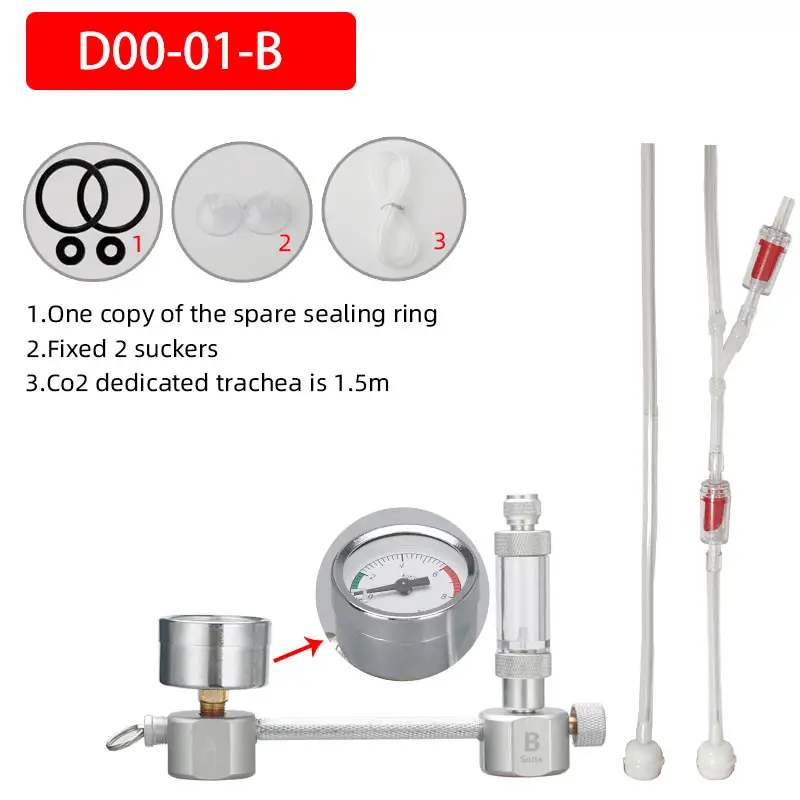 WYIN ZRDR Aquarium DIY CO2 generator System kit CO2 generator bubble Counter Diffuser with Solenoid Valve