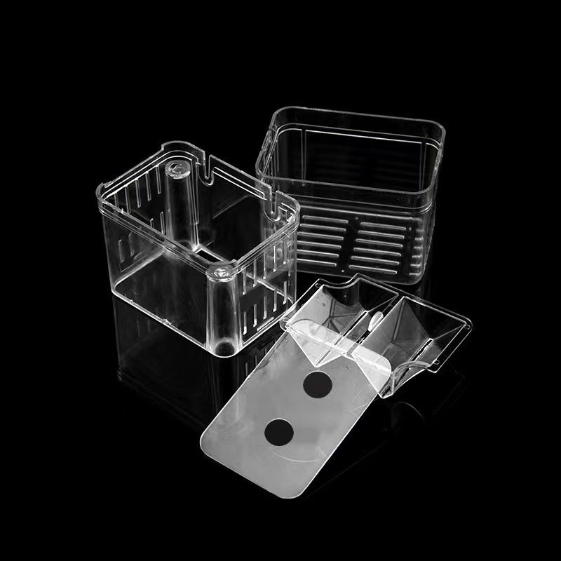 Double-Deck Breeding Isolation Production Box Aquarium Breeder Fish Tank Hatching Incubator Fish Acrylic Aquarium Nursery Tank