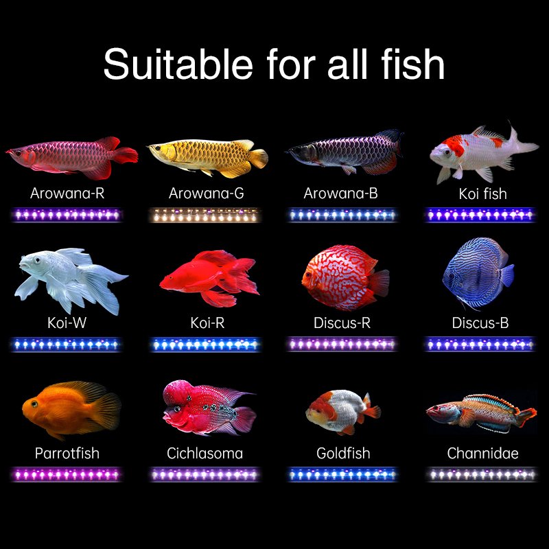 WEEKAQUA T12 TUBE Full Spectrum plant growth aquarium led lamp Natural Light APP control fish tank light