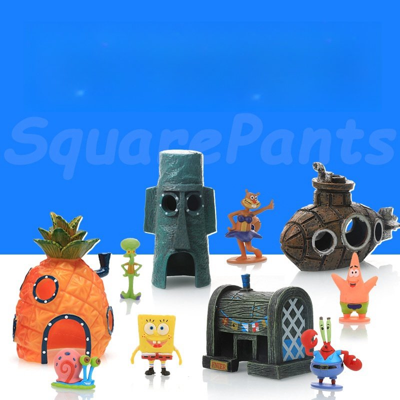 Factory Wholesale Fish Tank Landscaping Cartoon Ornaments Pineapple House Fish Shrimp Escape Cave Aquarium Decoration