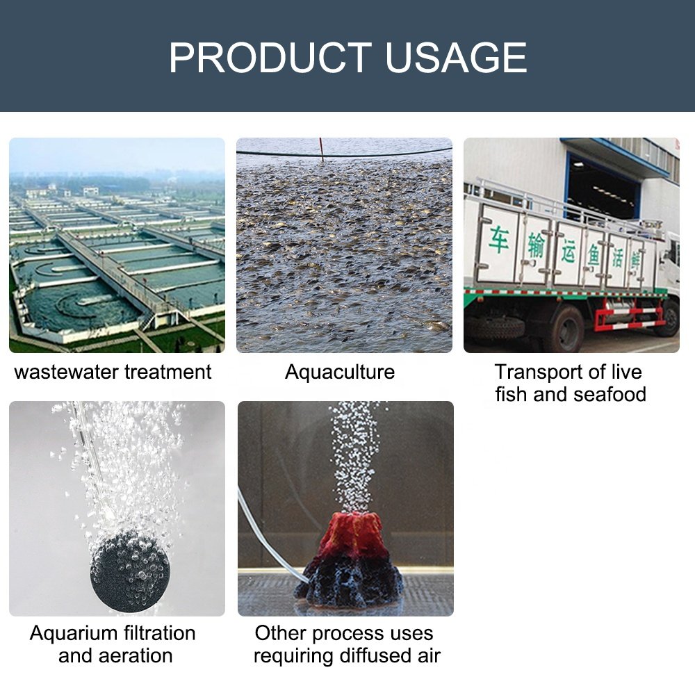 Wholesale ozone aeration stone aquaculture hydroponics fish farm oxygen CO2 bubble diffuser aquarium air stone