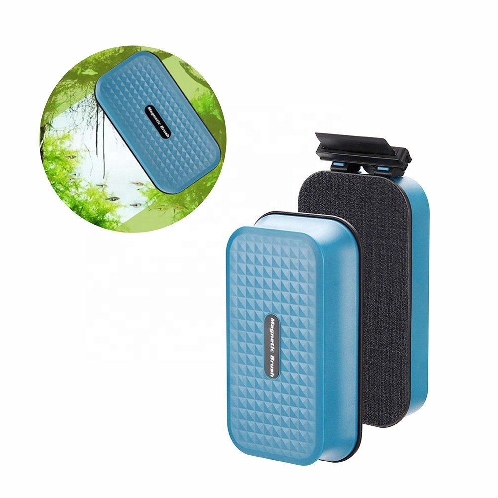 High quality magnetic float OEM Aquarium Magnet Cleaner With Algae Scraper Magnetic Cleaning Brush For Fish Tank