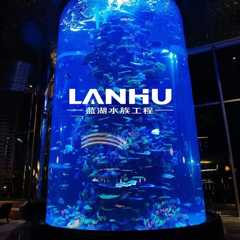 Large aquarium acrylic cylindrical customized big cylinder acrylic aquarium fish tank