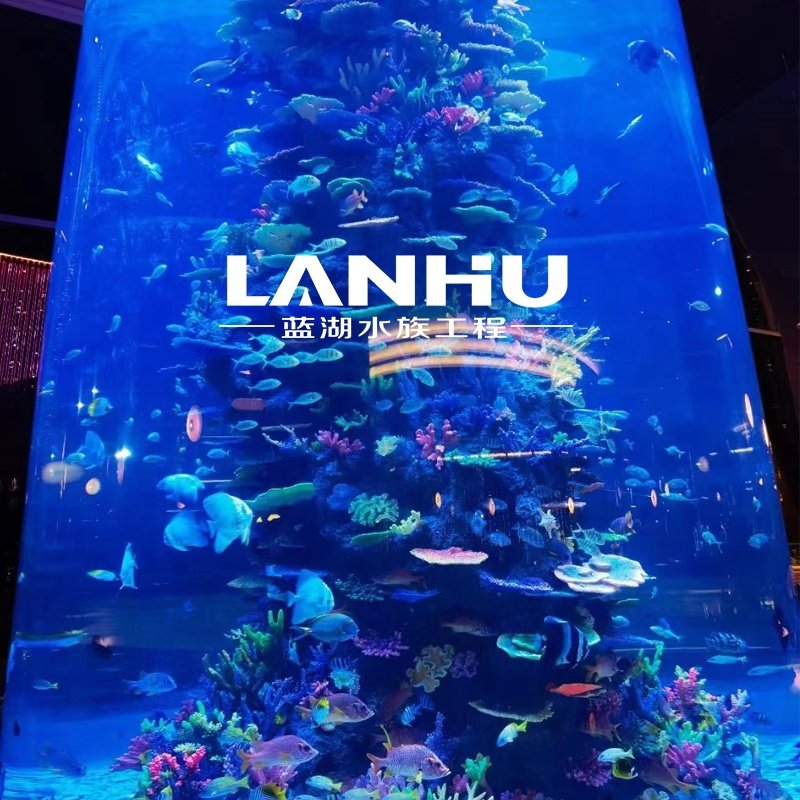 Large aquarium acrylic cylindrical customized big cylinder acrylic aquarium fish tank